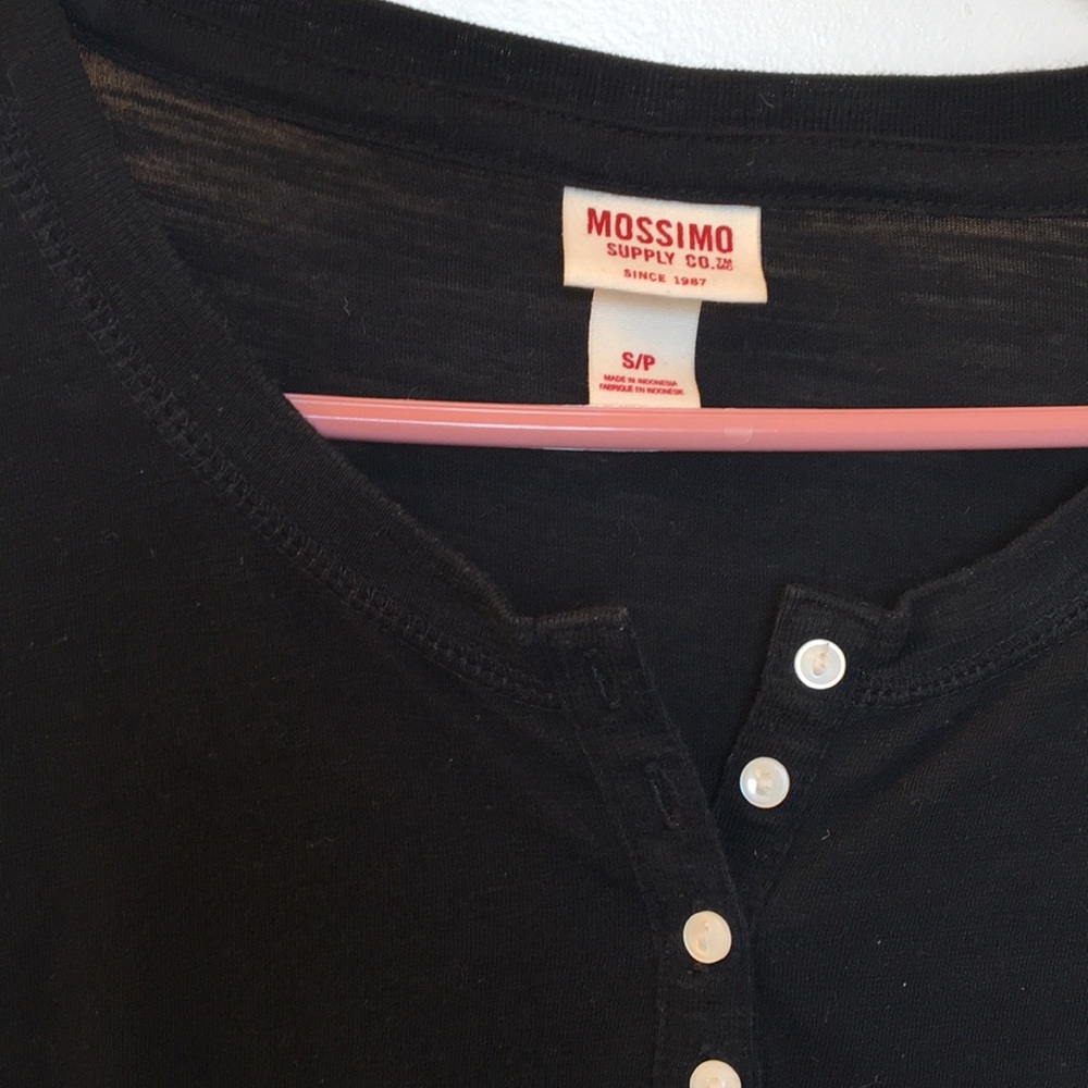 Black button down blouse